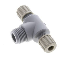 8x6mm & G1/2'' PA T-Shape Tee Compression Fitting with Male Threads 10 bar