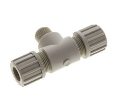 14x12mm & G3/8'' PP T-Shape Tee Compression Fitting with Male Threads 10 bar