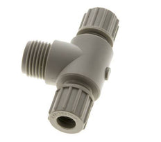 10x8mm & G1/2'' PP T-Shape Tee Compression Fitting with Male Threads 10 bar