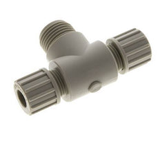 10x8mm & G1/2'' PP T-Shape Tee Compression Fitting with Male Threads 10 bar