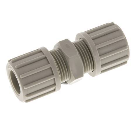 10x8mm PVDF Straight Compression Fitting 10 bar