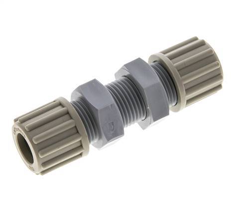12x9mm PA Straight Compression Fitting Bulkhead 10 bar