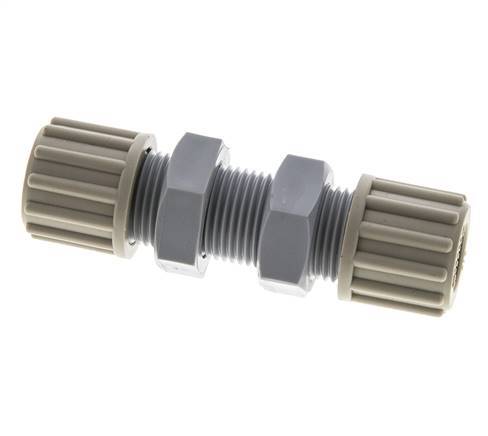 12x9mm PA Straight Compression Fitting Bulkhead 10 bar