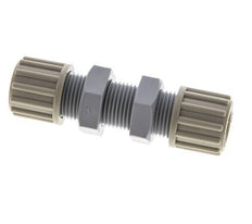 12x10mm PA Straight Compression Fitting Bulkhead 10 bar