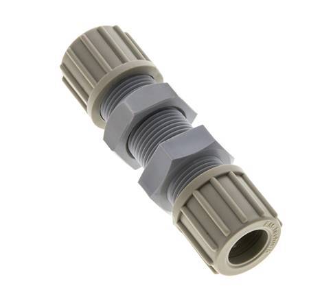 14x12mm PA Straight Compression Fitting Bulkhead 10 bar