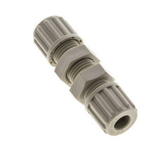 8x6mm PP Straight Compression Fitting Bulkhead 10 bar