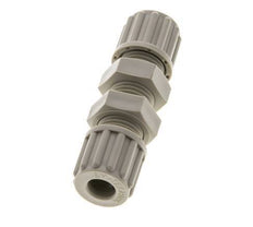 8x6mm PP Straight Compression Fitting Bulkhead 10 bar