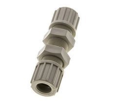 14x12mm PP Straight Compression Fitting Bulkhead 10 bar