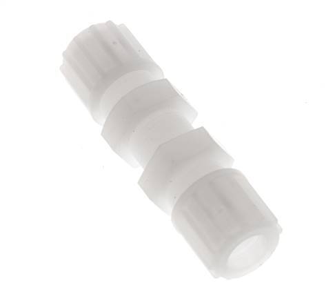 12x10mm PVDF Straight Compression Fitting Bulkhead 10 bar
