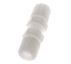 14x12mm PVDF Straight Compression Fitting Bulkhead 10 bar