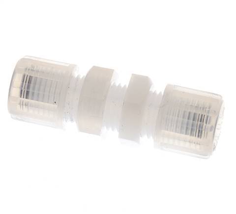 8x6mm & PFA Straight Compression Fitting Bulkhead 10 bar