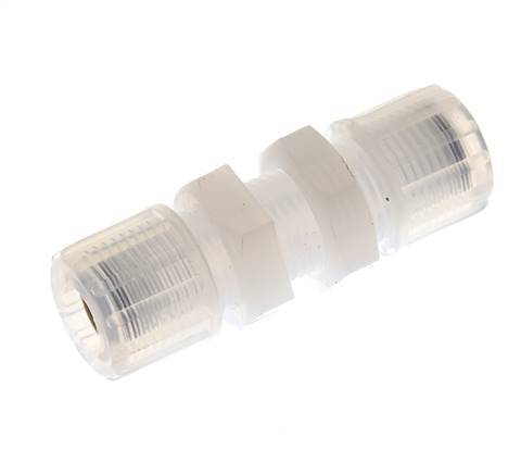 10x8mm & PFA Straight Compression Fitting Bulkhead 10 bar