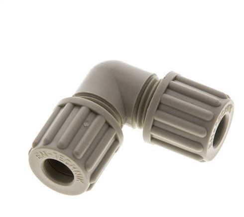 8x6mm PP Elbow Compression Fitting 10 bar