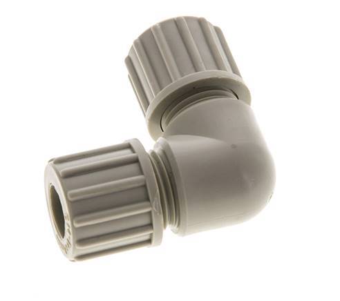10x8mm PP Elbow Compression Fitting 10 bar