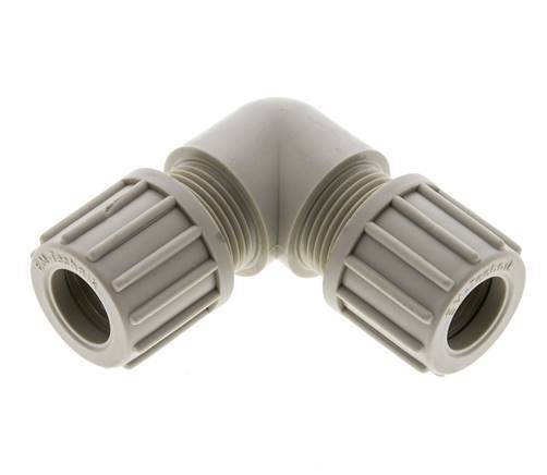 14x12mm PP Elbow Compression Fitting 10 bar