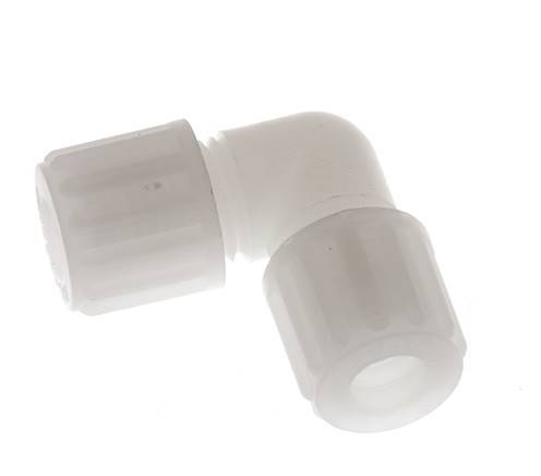 8x6mm PVDF Elbow Compression Fitting 10 bar