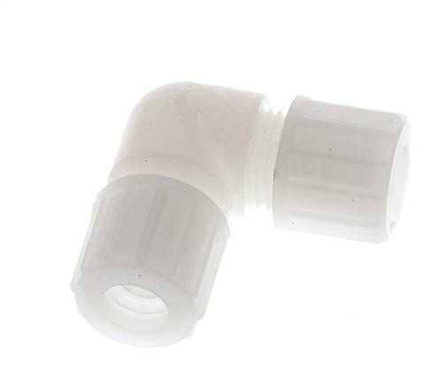 10x8mm PVDF Elbow Compression Fitting 10 bar