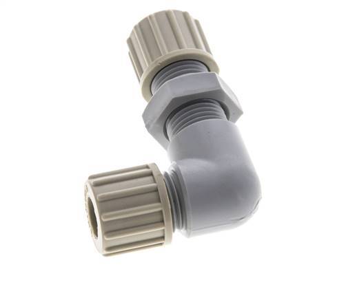 10x8mm PA Elbow Compression Fitting Bulkhead 10 bar