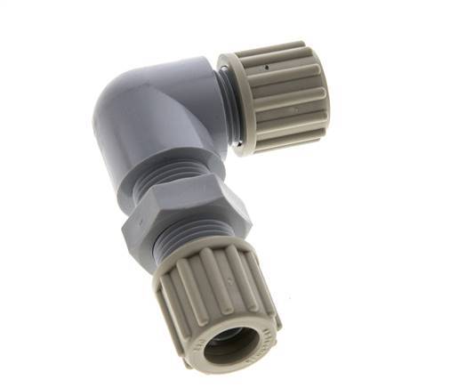 12x9mm PA Elbow Compression Fitting Bulkhead 10 bar