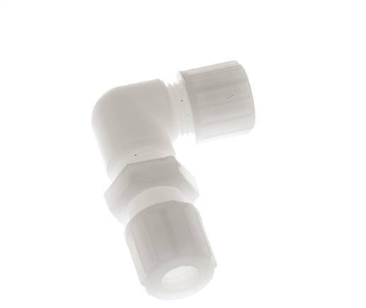 10x8mm PVDF Elbow Compression Fitting Bulkhead 10 bar