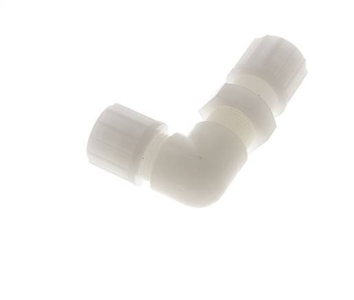 14x12mm PVDF Elbow Compression Fitting Bulkhead 10 bar