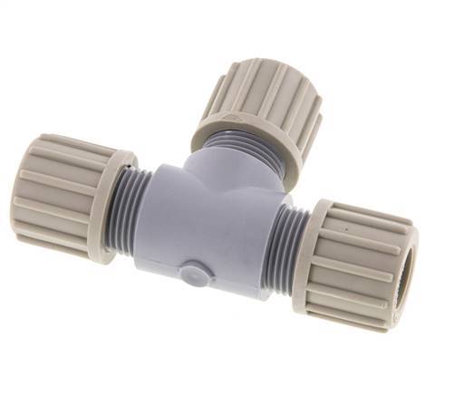 14x12mm PA T-Shape Tee Compression Fitting 10 bar