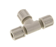 6x4mm PP T-Shape Tee Compression Fitting 10 bar