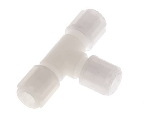 8x6mm PVDF T-Shape Tee Compression Fitting 10 bar