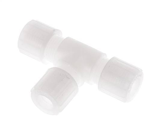 10x8mm PVDF T-Shape Tee Compression Fitting 10 bar