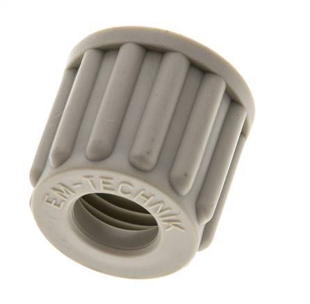 8x6mm (M14x1.5) PP Union Nut Knurled [10 Pieces]