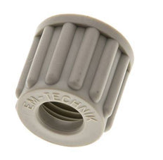 8x6mm (M14x1.5) PP Union Nut Knurled [10 Pieces]
