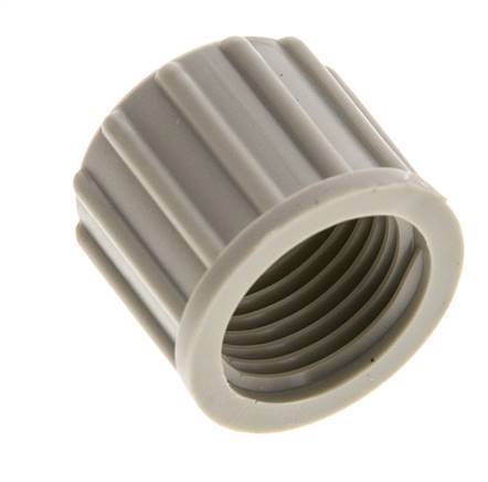 10x8mm (M16x1.5) PP Union Nut Knurled [10 Pieces]