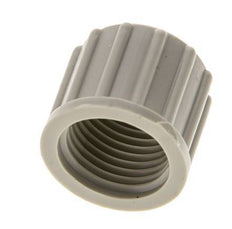 10x8mm (M16x1.5) PP Union Nut Knurled [10 Pieces]