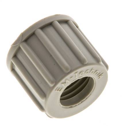 10x8mm (M16x1.5) PP Union Nut Knurled [10 Pieces]