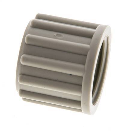 12x10mm (M18x1.5) PP Union Nut Knurled [5 Pieces]
