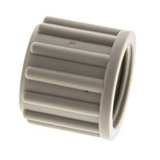 12x10mm (M18x1.5) PP Union Nut Knurled [5 Pieces]