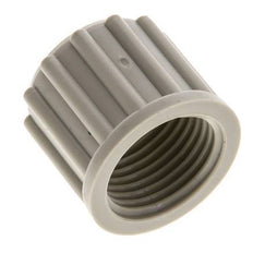 12x10mm (M18x1.5) PP Union Nut Knurled [5 Pieces]