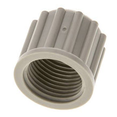 12x10mm (M18x1.5) PP Union Nut Knurled [5 Pieces]