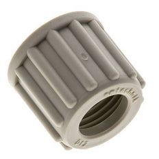 12x10mm (M18x1.5) PP Union Nut Knurled [5 Pieces]