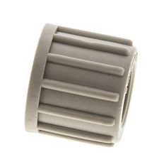 6x4mm (M10x1) PVDF Union Nut Knurled [5 Pieces]