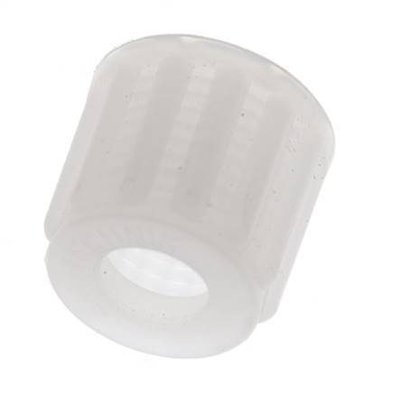 8x6mm (M14x1.5) PVDF Union Nut Knurled [5 Pieces]