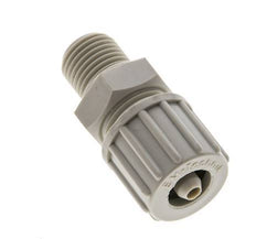 10x4mm & G1/4'' PP Straight Compression Fitting with Male Threads 10 bar PVC and PA