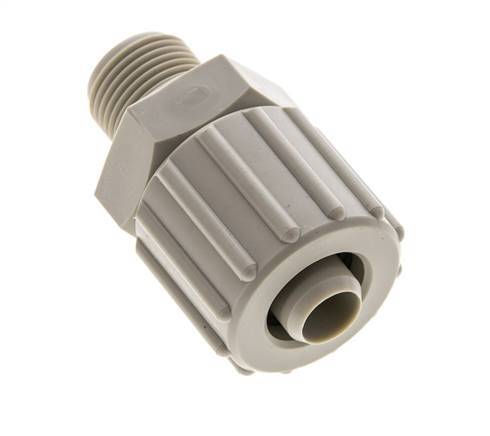 15x9mm & G3/8'' PP Straight Compression Fitting with Male Threads 10 bar PVC and PA