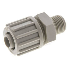 16x10mm & G3/8'' PP Straight Compression Fitting with Male Threads 10 bar PVC and PA