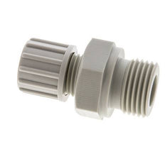 10x4mm & G1/2'' PP Straight Compression Fitting with Male Threads 10 bar PVC and PA