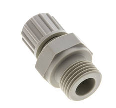 10x4mm & G1/2'' PP Straight Compression Fitting with Male Threads 10 bar PVC and PA