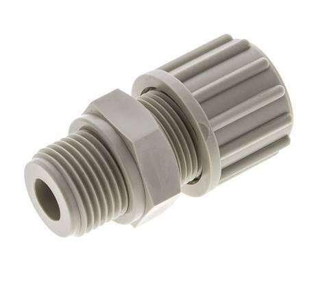 16x10mm & G1/2'' PP Straight Compression Fitting with Male Threads 10 bar PVC and PA