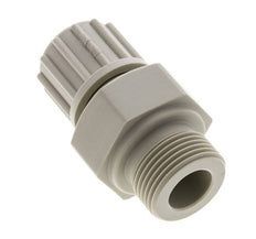 16x10mm & G3/4'' PP Straight Compression Fitting with Male Threads 10 bar PVC and PA