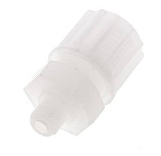 10x4mm & G1/4'' PVDF Straight Compression Fitting with Male Threads 10 bar PVC and PA