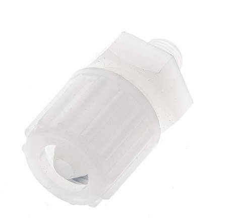16x10mm & G1/4'' PVDF Straight Compression Fitting with Male Threads 10 bar PVC and PA